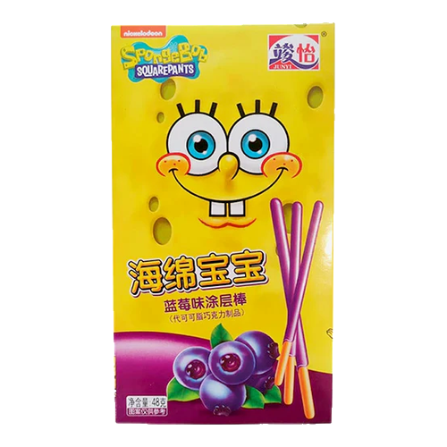 Spongebob Coated Stick Blueberry (36x21g)