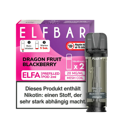 Elfbar Pods Dragon Fruit Blackberry (10x2er)