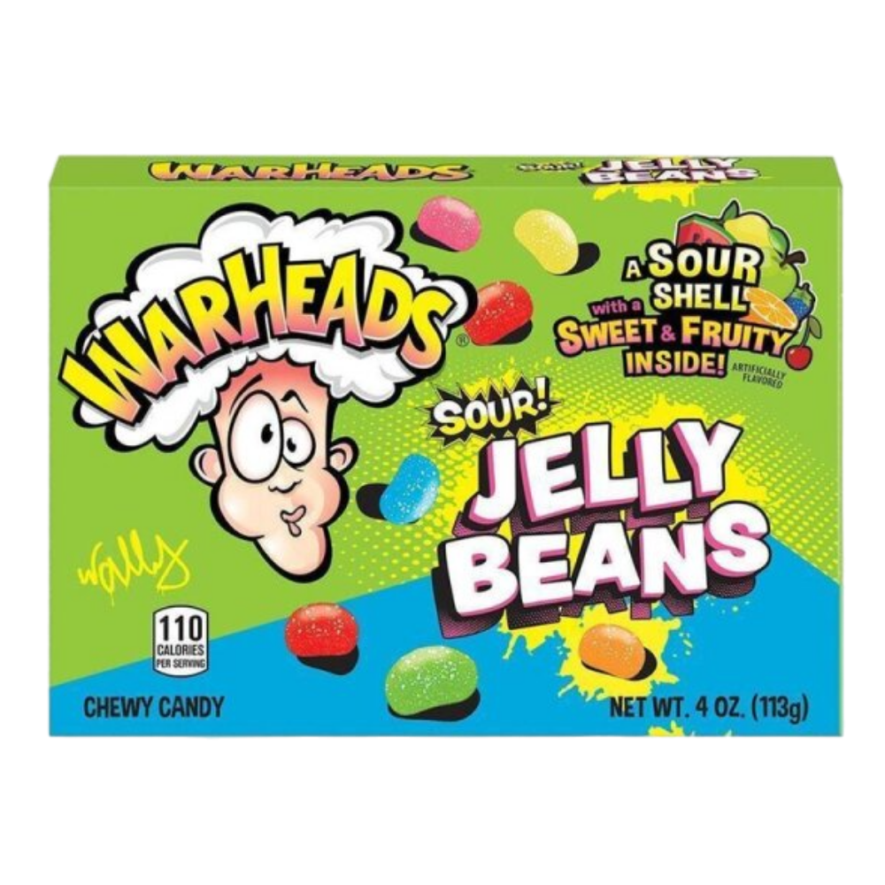 Warheads Sour Jelly Beans Theater Box (12x113g)