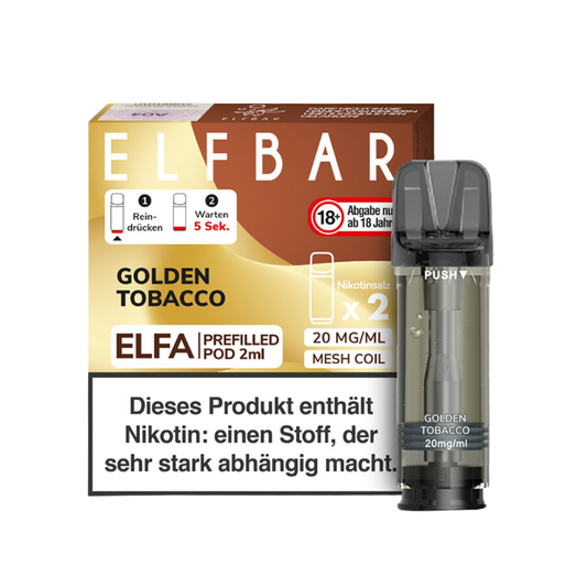 Elfbar Pods Golden Tobacco (10x2er)