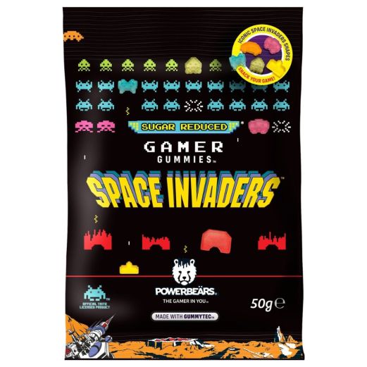 Powerbeärs Space Invaders Gamer Gummies  (12x50g)